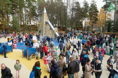 Открытие детской игровой площадки в Детском городке «Сказочный»