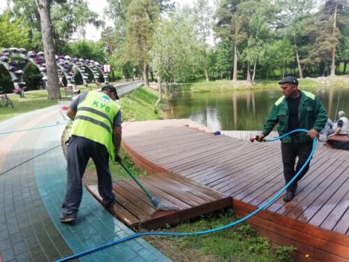 В ПКиО «Ивановские пруды» проведена генеральная уборка