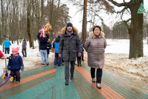 Глава городского округа Красногорск Эльмира Хаймурзина посетила масленичные гуляния в ПКиО «Ивановские пруды»